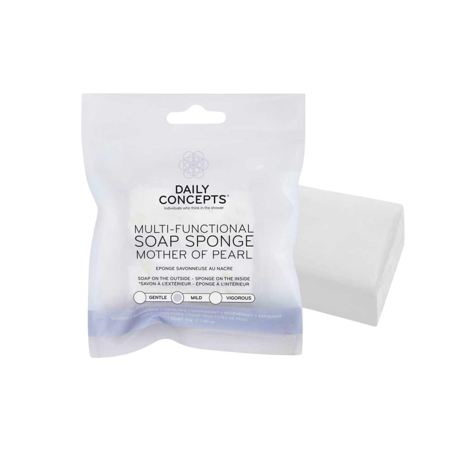 Daily Concepts Multi-Functional Soap Sponge Mother Of Pear Sample + November Birchbox