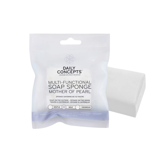 Daily Concepts Multi-Functional Soap Sponge Mother Of Pear Sample + November Birchbox