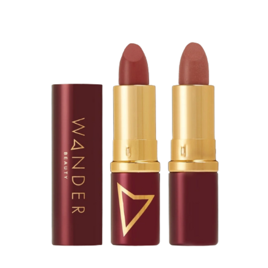 Wander Beauty Wanderout Dual Lipstick Front in Row/Socialite + August Birchbox