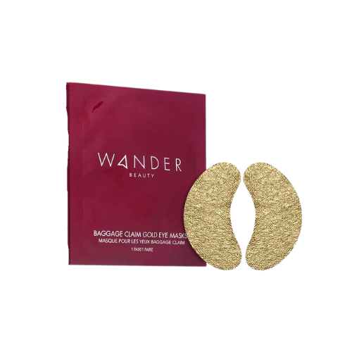 Wander Beauty Baggage Claim Gold Eye Masks