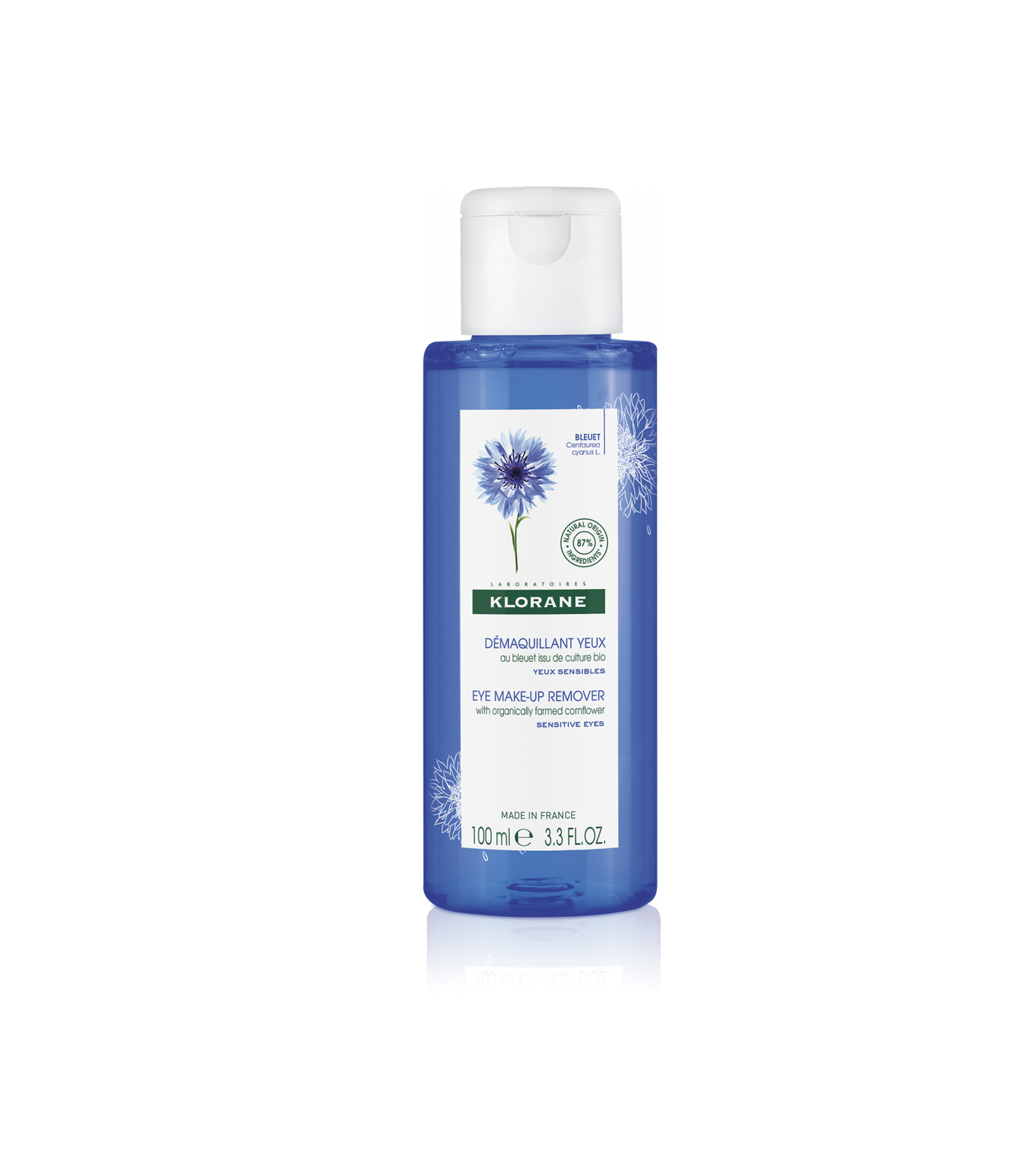 Klorane Soothing Eye Make-Up Remover with Organic Cornflower for Sensitive Skin