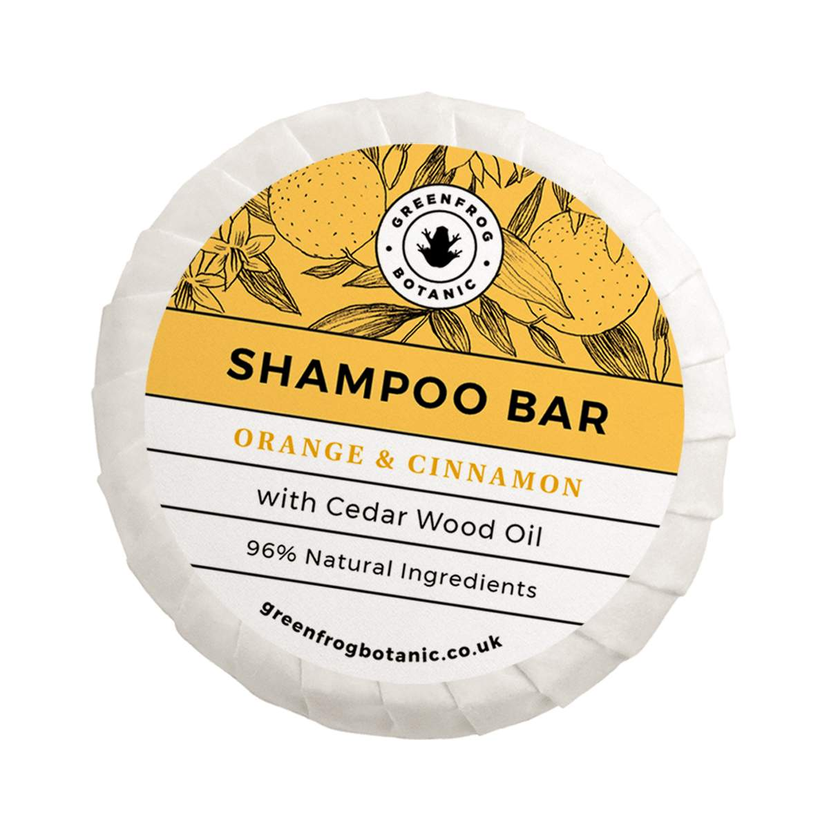 Greenfrog Botanic Shampoo bar -Orange and Cinnamon