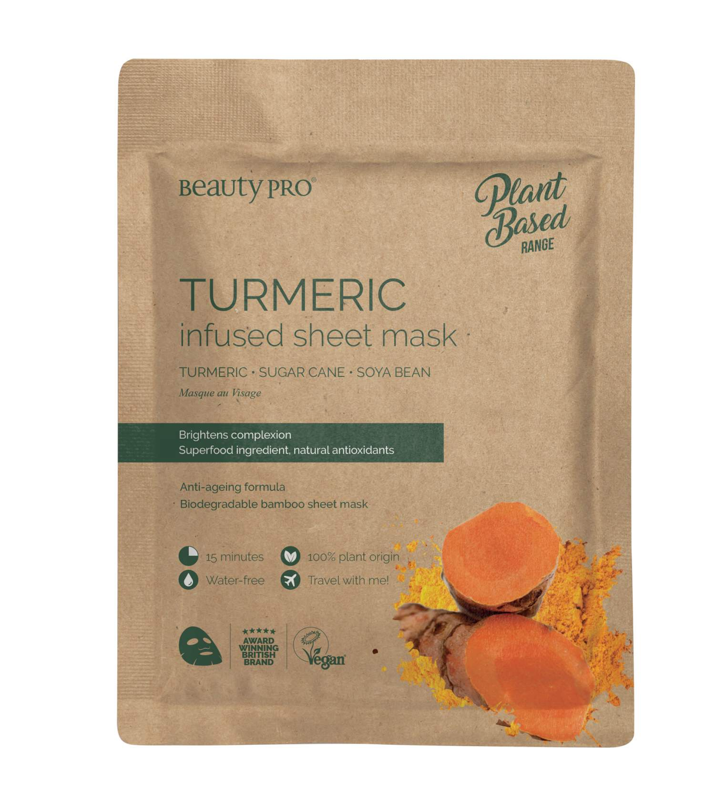 BeautyPro Turmeric Infused Face Mask