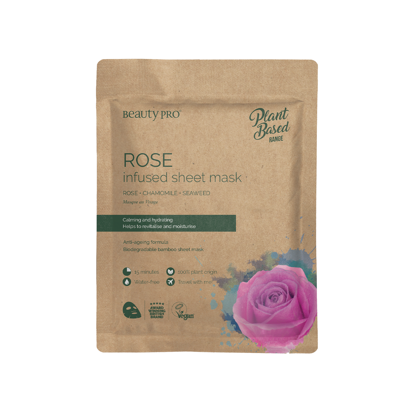 BeautyPro Rose Sheet Mask