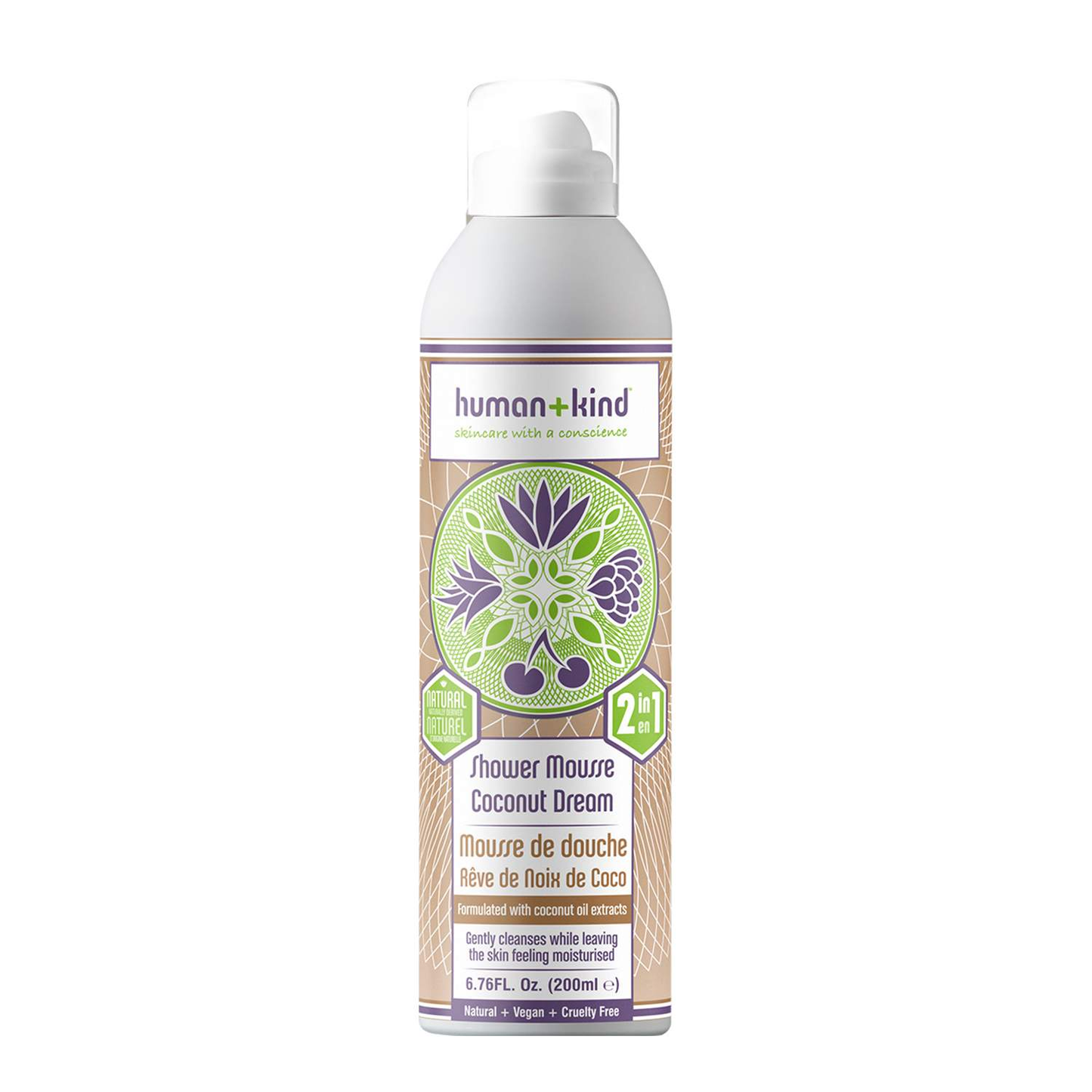 Human+Kind Shower Mousse - Coconut Dream