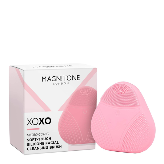 Magnitone London XOXO SoftTouch Silicone Cleansing Brush - Pink